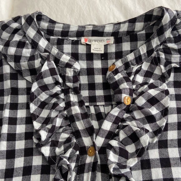 Crewcuts black and white flannel tunic dress - Picture 3 of 7